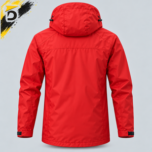 Chaqueta de lluvia para hombre de alta calidad, material resistente al viento, diseño funcional para senderismo, ciclismo y condiciones climáticas húmedas. - Product Image 3