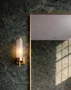 <b>Square</b> Shape Simple Gold Metal Frame <b>Mirror</b> Perfect For Public Washroom Hotel Room Elegant And Functional Wall Decor From India - Product Image 4