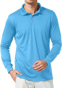 Vêtements confortables coupe athlétique Chemise de golf à manches longues pour homme Tenue quotidienne confortable pour l'été - Product Image 2