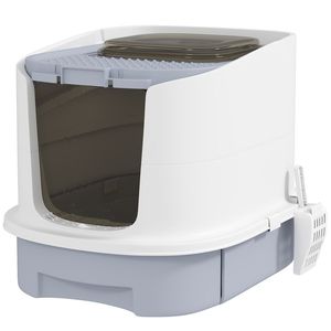 Lettiera per Gatti Automatica di Grande Capacità, Facile da Pulire, in Plastica e Legno, per Uso in Soggiorno - Product Image 3