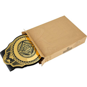 Ceinture de championnat en cuir écologique, légère, personnalisable, durable, finition élégante, design simple, entraînement d'arts martiaux - Product Image 6