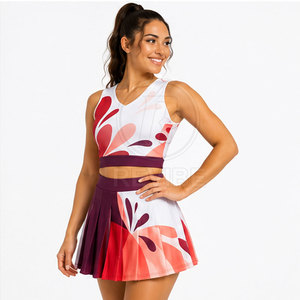 Uniforme de cheerleading élégant pour adultes avec une coupe confortable, couleurs et tailles personnalisées, 100% polyester pour les compétitions et les entraînements d'équipe - Product Image 6