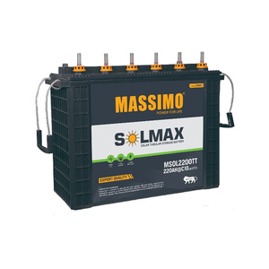 Baterías tubulares de plomo-ácido MASSIMO 220Ah 12V de calidad superior, disponibles en stock, del principal exportador de la India. - Product Image 1