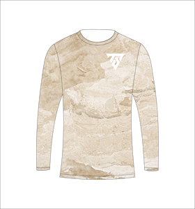 mens custom sublimation tan camo long sleeve t shirt hunting fishing <b>athletic</b> sports training shirt - Product Image 5