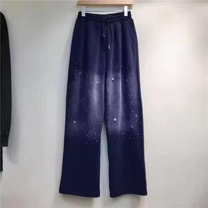 Survêtement d'hiver pour homme, grande taille, de haute qualité, uni, à capuche, 2 pièces, zippé, avec strass, multicolores. - Product Image 3