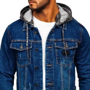 Veste en jean personnalisée pour homme, respirante, écologique, en polyester/nylon, coton lourd lavé, style streetwear décontracté, fabrication OEM - Product Image 2