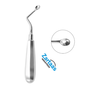 Cureta ósea Mod.USA con mango hueco ovalado en ángulo izquierdo No. Fabricante y Exportador de Instrumentos Quirúrgicos de 0 a 16 cm - Product Image 6