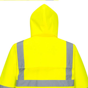 Chaqueta de Seguridad Impermeable y Reflectante de Alta Visibilidad para Hombre, con Capucha y Bolsillos, Ropa de Trabajo de Poliéster - Product Image 5