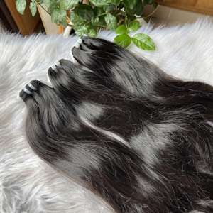 Prix de gros paquets de cheveux ondulés naturels doublement étirés extensions de cheveux naturels non chimiques sans enchevêtrement du Vietnam - Product Image 1