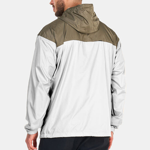 Plain Design Black and <b>White</b> Fashionable Custom Zipper up Windbreaker <b>Jacket</b> for <b>Men</b> Pakistan Manufacturer Windbreaker <b>Jacket</b> - Product Image 2