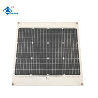 Mini panneaux solaires Chargeur d'énergie 50W Haute résistance aux intempéries Panneau solaire ETFE ZW-50W-18VF Panneau solaire encapsulé PET 18V