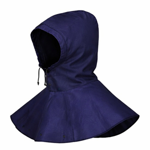 ROAD FITTER Flame Resistant Balaclava Hooded Protective Neck Gaiter Navy Blue <b>Welding</b> Workwear Cover Polyester/Spandex Image - Product Image 3