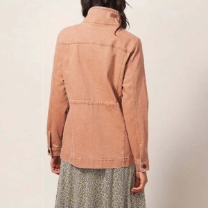 <b>Top</b> Selling Heavy Weight Warm Thick Material Women's Ripped Jeans Jacket Women's <b>Distressed</b> Jacket - Product Image 4