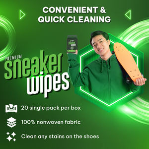 Les lingettes humides nettoyantes pour baskets éliminent sans effort les taches de saleté et redonnent un aspect frais et propre à vos baskets - Product Image 2