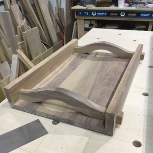 Bandeja de Madera Natural con Acabado Liso, Ideal para Regalos Hechos a Mano, Servir Brunch o Presentar Comida de Forma Sencilla - Product Image 2