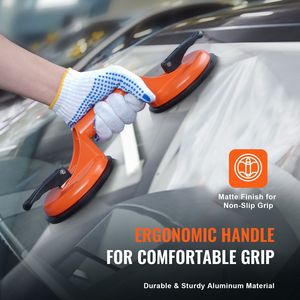 2 Pack 4.7 \ "ventosa in vetro 330 Lbs capacità di carico resistente strumento di sollevamento industriale per vetro piastrelle di granito ventosa manuale - Product Image 5