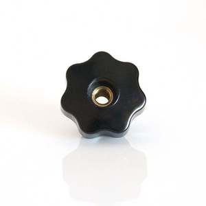 Through Hole Star Handle Knob Black Bakelite 5 lobes <b>6</b> lobes Durable for Dresser Wardrobe <b>Drawer</b> Seven Corner Tightening - Product Image 3