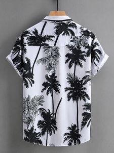 เสื้อเชิ้ตผู้ชายลำลองสำหรับฤดูร้อน ผ้าบีช 200 กรัม ระบายอากาศได้ดี ป้องกันการเป็นขุย แขนสั้น เหมาะสำหรับวิ่ง - Product Image 2
