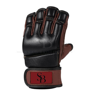 Guantes de MMA de Cuero de Alto Rendimiento con Cierre de Gancho y Bucle, Diseño Ligero para Grappling y Golpes, Costuras Reforzadas, Agarre Fuerte - Product Image 2