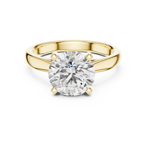 Anillo de Diamante Moissanita de Corte Redondo en Plata de Ley 925 al por Mayor, Fabricante de Joyería, Personalización OEM - Product Image 1