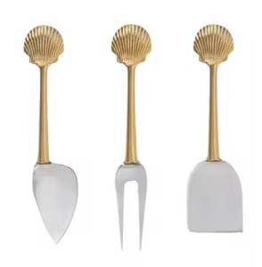 ชุดมีดชีสโลหะแบบโมเดิร์นสำหรับเสิร์ฟโต๊ะอาหาร อุปกรณ์ตัดชีสคุณภาพพรีเมียมสำหรับงานอีเว้นท์ ห้องครัว ร้านอาหาร - Product Image 1