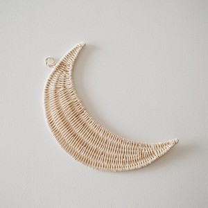 Meilleurs articles de décoration de chambre pour enfants ensemble fait à la main en rotin croissant de lune et étoile vente en gros autocollants suspendus - Product Image 4