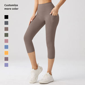 Women's High Waist Breathable Butt-Lifting Yoga Pants With Print <b>Pattern</b> Custom Logo Fitness Sports <b>Leggings</b> With Pocket - Product Image 1