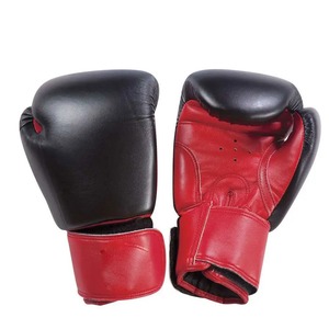 Gants de boxe en cuir PU bleu et orange avec fermeture à lacets pour adultes, entraînement d'arts martiaux, design antidérapant - Product Image 4