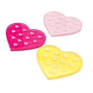 Plateau d'extension de cils irisé transparent en forme de coeur en acrylique de dernière conception avec marque privée - Product Image 5