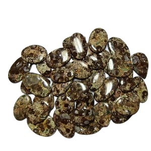 พลอยแจสเปอร์จระเข้สีน้ำตาลธรรมชาติ แบบหลวม 500 กรัม จากมาดากัสการ์ สำหรับทำเครื่องประดับ - Product Image 1