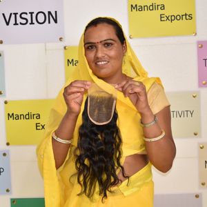 แคมโบเดียนผมแท้แบบเรมี่ต่อหนังศีรษะสีดำพันกันไม่มีสารเคมีทอแบบ HD 5*5ปิดได้อย่างอัจฉริยะผมมนุษย์ - Product Image 2