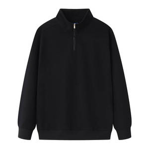 Sweat-shirt décontracté à demi-zip en molleton de coton pour hommes, idéal pour les marques et les programmes de vente au détail de mode. - Product Image 3