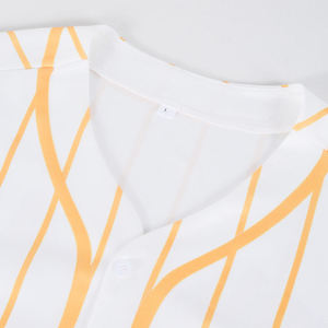 Custom Printed Baseball Jersey Men Personalized Logo Name Number <b>Polyester</b> V Neck Sports Uniform - Product Image 6