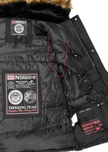 Parka matelassée à capuche pour homme, personnalisable OEM/ODM, chaude, coupe-vent, avec fermeture éclair, couleur personnalisée, en polyester rembourré - Product Image 5