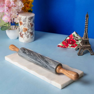 Perfect rotis <b>makers</b> Slaty Marble Rolling <b>pin</b> With Wood Handle For Hotel Canteen Bakeware Kitchen Rolling <b>Pin</b> In Hot Sale - Product Image 1