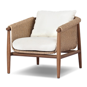 Canapé d'extérieur en teck imperméable, combinaison de meubles de patio pour villa, mobilier de jardin résistant à l'eau, canapé en bois massif - Cambrie - Product Image 3