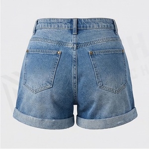 Shorts en jean pour femmes de qualité supérieure, tendance, décontractés, style streetwear, couleur personnalisée, vêtements d'été - Product Image 2