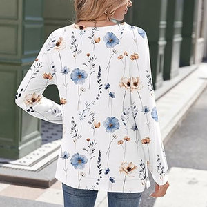 Camisas de Manga Larga Personalizadas de Fábrica en Oferta, Precio Económico, Alta Calidad, Camisas de Manga Larga Lisas de Color Sólido para Mujer - Product Image 2