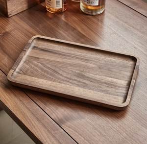 Handcrafted Natural Wood Serving <b>Tray</b> Rectangle Minimalist Design Durable Solid Wood Dish Plate In <b>Kitchen</b> Serving <b>Tray</b> - Product Image 5