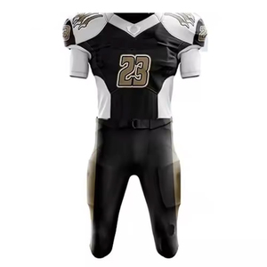 Conjunto de Camiseta y Pantalones de Fútbol Americano Personalizados de Alta Calidad con Impresión por Sublimación Completa para Hombres y Jóvenes - Product Image 1