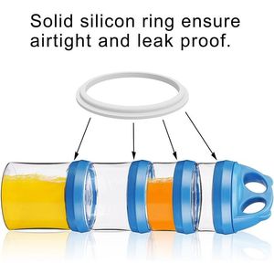 Contenitori Impilabili per Alimenti con Sistema di Chiusura a Rotazione in Tritan Senza BPA per Viaggi, Formula, Proteine in Polvere e Snack - Product Image 5