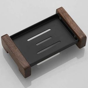Eco-Friendly Rectangular Wooden Soap Dishes - Product Image 1