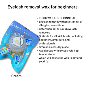 Glamoreyelash CREAM REMOVER Gold Non-Stinging Gentle Formula Plant Extracts Five Grams Professional Fast Drying Eyelash Remover - Product Image 2