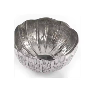 Bol à pâtes et à soupe en aluminium meilleure vente de vaisselle argenterie de taille personnalisée idéale pour les dattes et le service des aliments d'Inde - Product Image 3