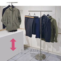 Astrid 23cm Cintre en bois personnalisé avec logo, gain de place, pour salle de bain et armoire, pour foulards, serviettes, jupes, pantalons et outils