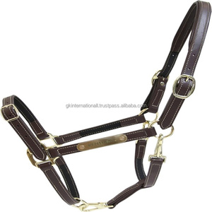 ปลอกคอม้าหนังสีดำสีน้ำตาล - Product Image 1
