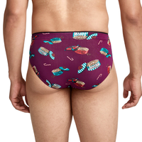 Caleçon imprimé taille mi-haute ActiveStretch pour hommes adultes, avec taille élastique de qualité sportive, poche de soutien douce, respirant, écologique et à séchage rapide