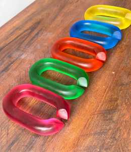 Eslabones de Cadena de Resina de Alta Calidad para Arte de Pared Interior del Hogar, Escultura Moderna, Adorno Estético, Decoración de Sala de Estar - Product Image 5