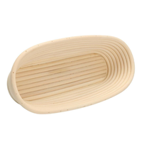 Panier à pain rond en rotin écologique, résistant au four, pour la levée du levain, idéal pour la boulangerie et la pâtisserie