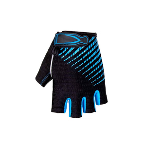 Gants de cyclisme sans doigts noirs et bleus, respirants, demi-doigts, pour hommes et femmes, ajustement universel - Product Image 2